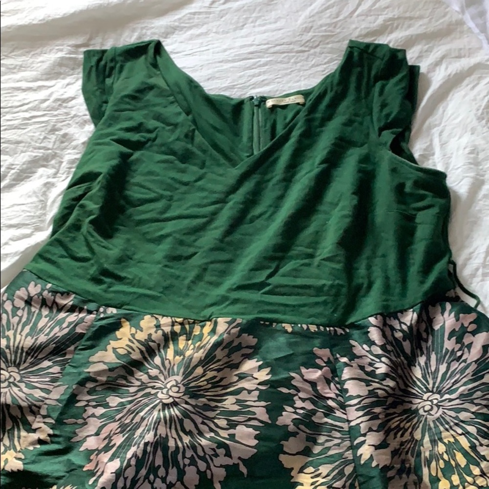 Green Floral Bridesmaids Dress